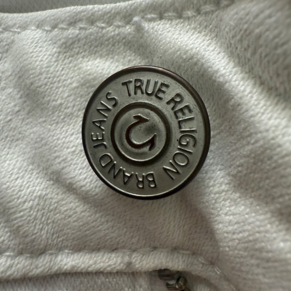 True Religion Joey Flap Pocket Bootcut White 31 - Picture 9 of 12